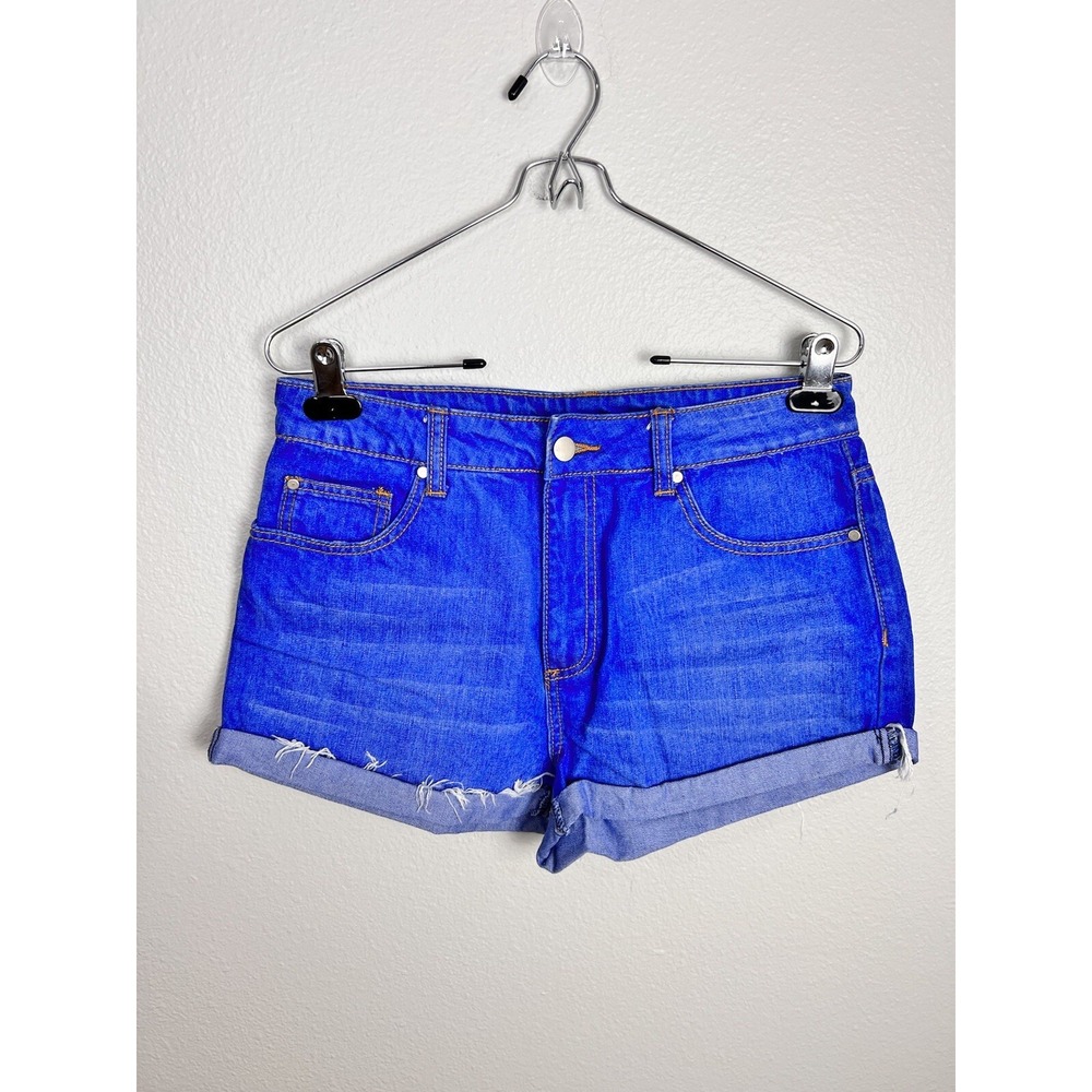 Litz Womens Cuffed Jean Shorts‎ W30 Short Shorts